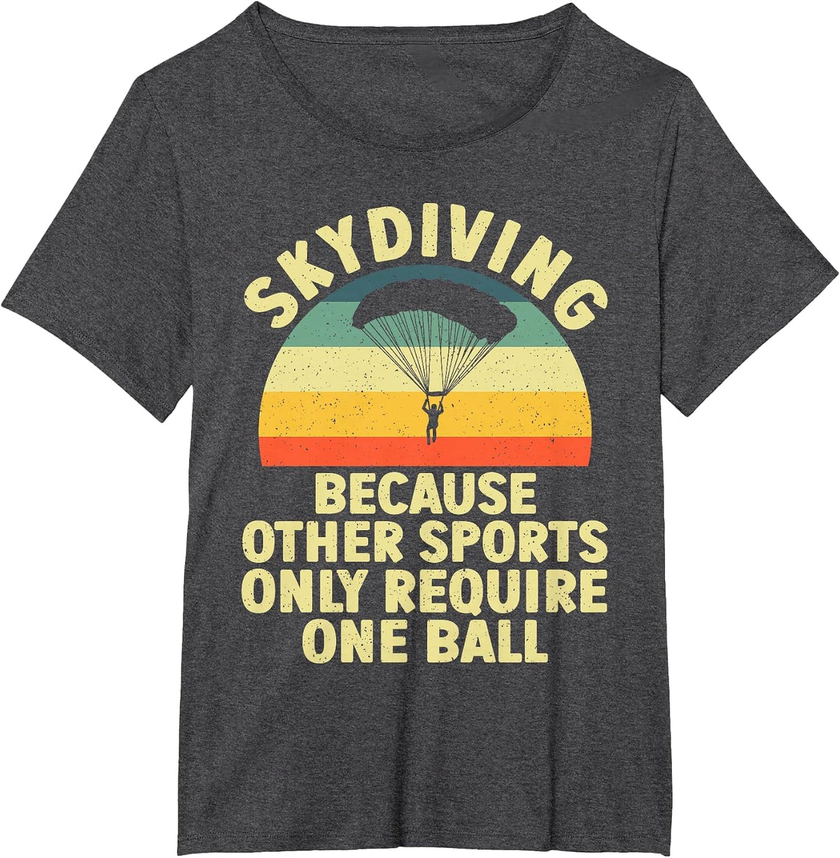 Skydiving Design for Men Women Skydiver Parachute Sky Diving T-Shirt - Dark Heather Grey