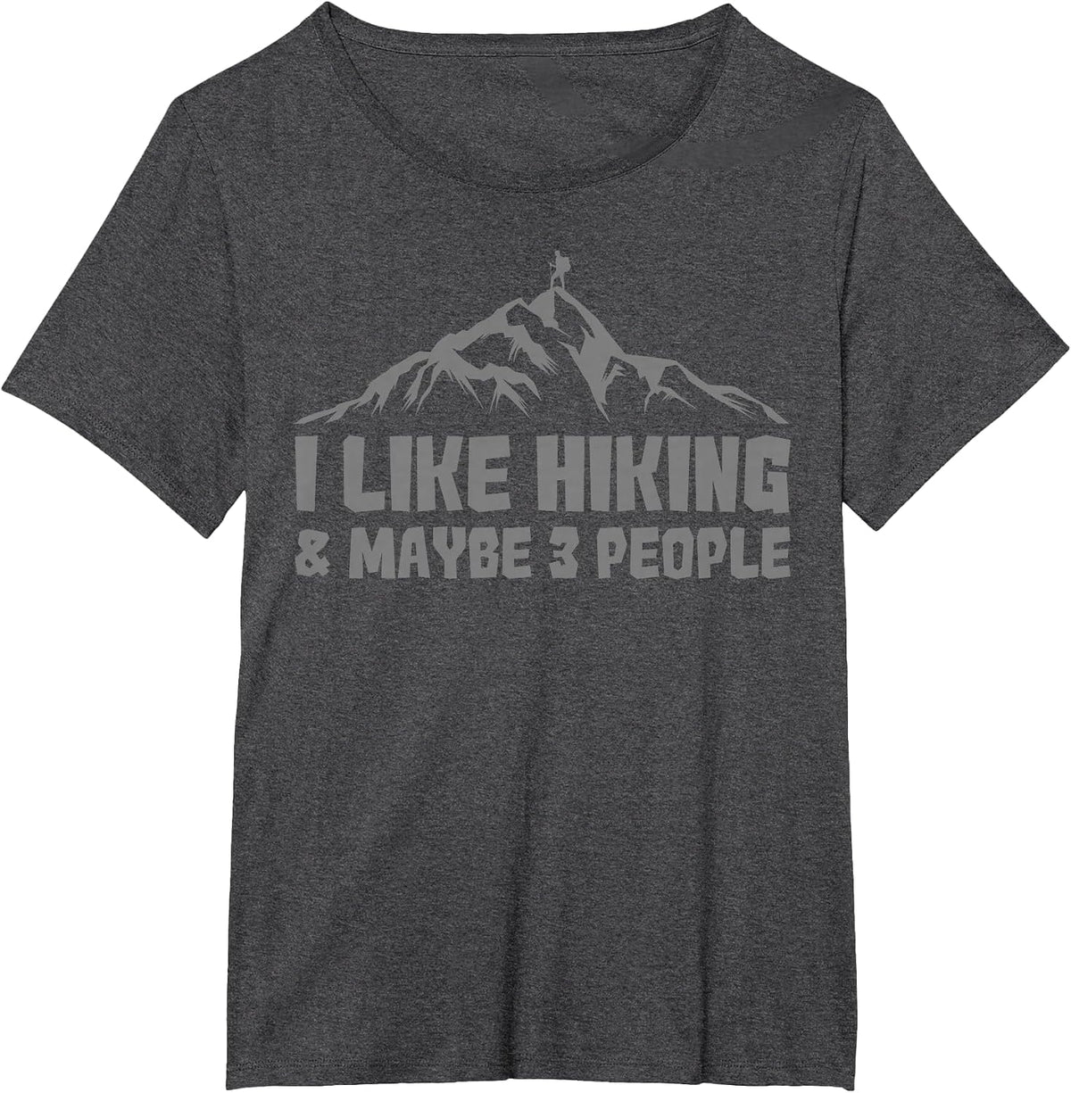 Best Hiking Graphic for Men Women Outdoorsy Hiker Hiking T-Shirt - Dark Heather Grey