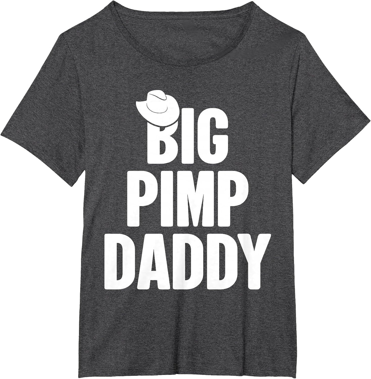 Halloween Shirt Big Pimp Daddy Pimp Costume Party Design T-Shirt - Dark Heather Grey