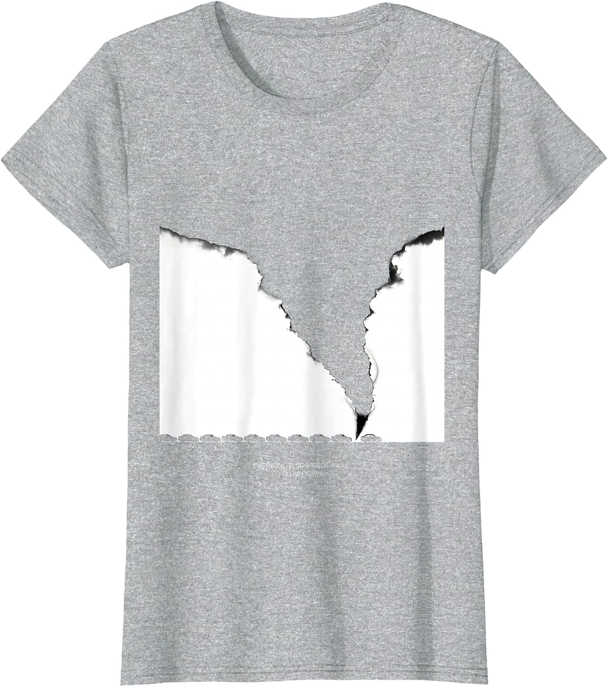 Everyone Else Speeds Away I Slow Down Storm Chaser T-Shirt - Heather Grey