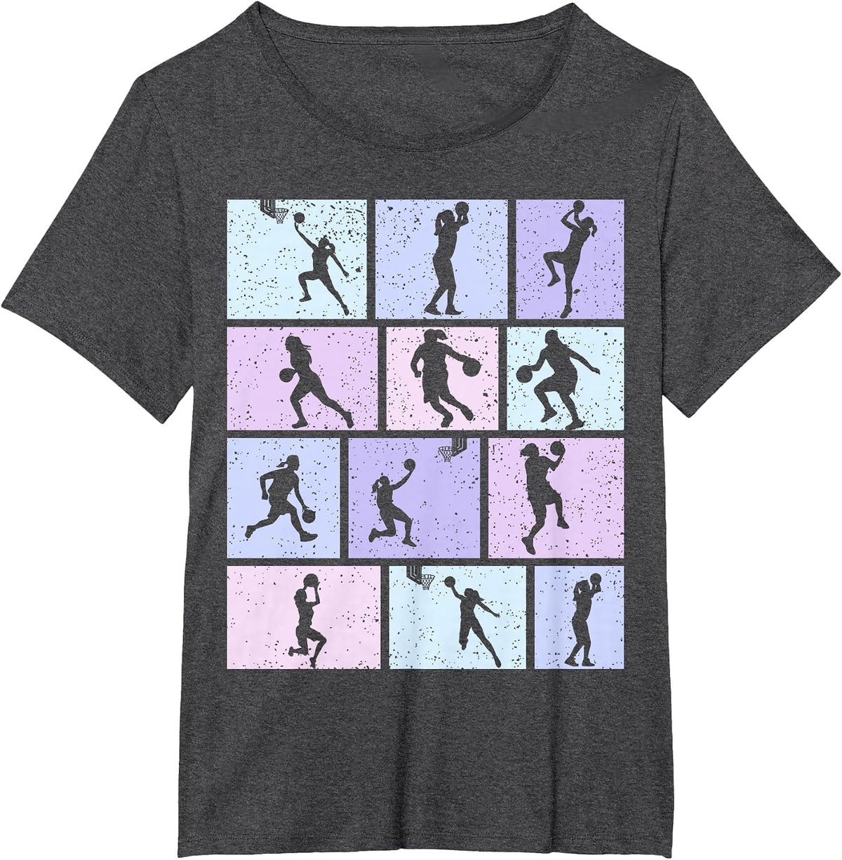 Basketball Girl Basketball Player Women T-Shirt - Dark Heather Grey