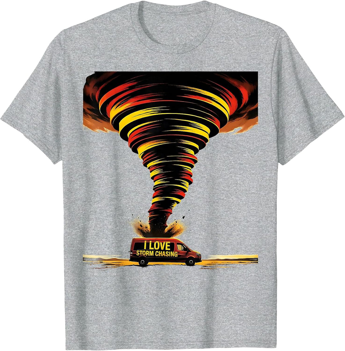 Men's I Love Storm Chasing Funny Tornado Chaser Meteorology T-Shirt - Heather Grey