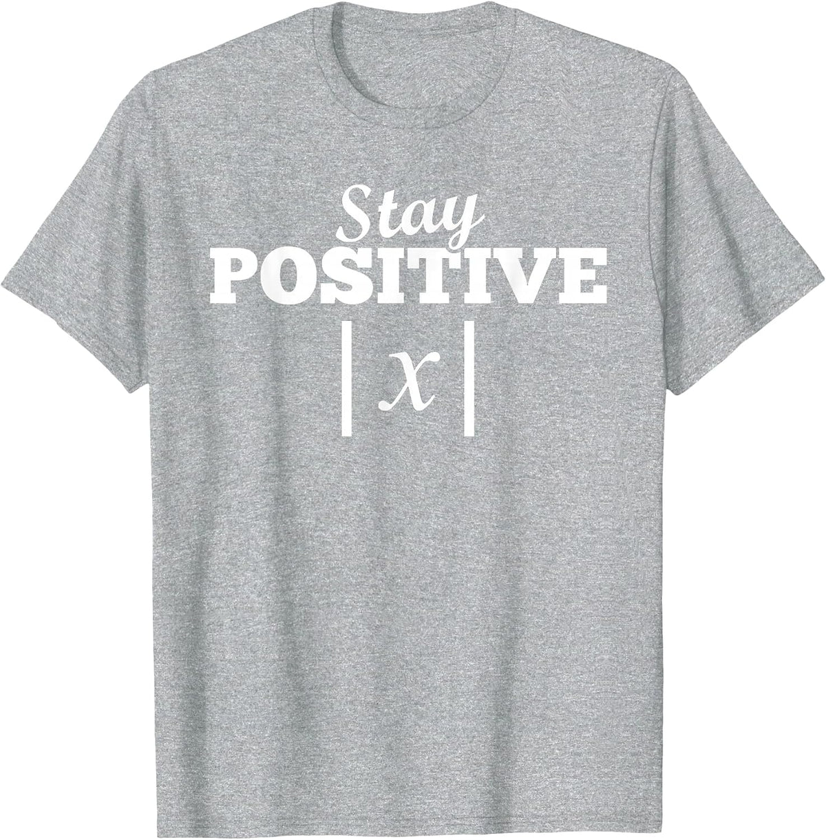 Bleib Positiv Mathematics Math T-Shirt - Heather Grey