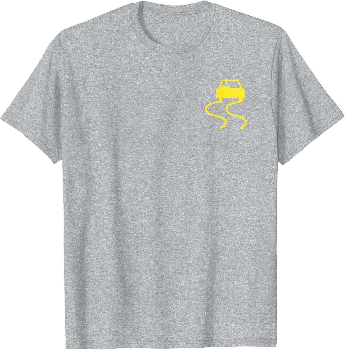 (2 Sided) But Officer the Sign Said Do a Burnout Funny Car T-Shirt - Heather Grey