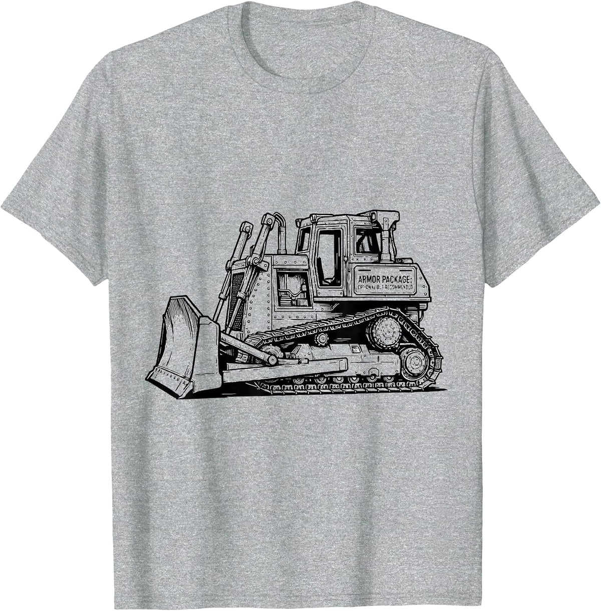 Men's Armor Package: Optional But Recommended Heavy Machinery T-Shirt - Heather Grey