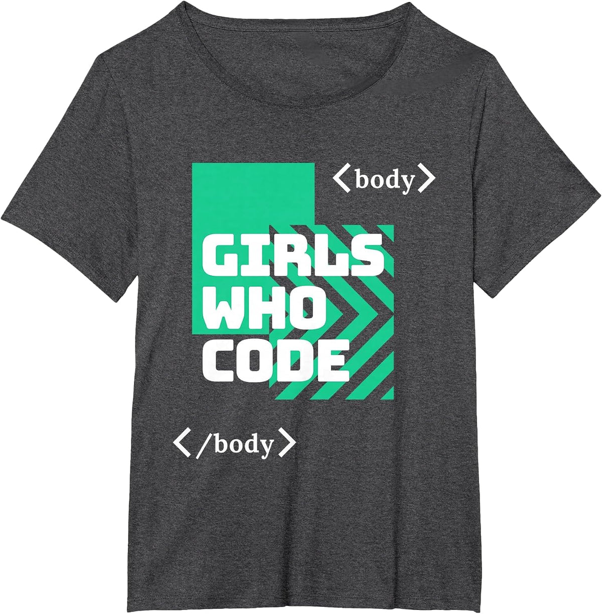 Girls who Code T-Shirt - Dark Heather Grey