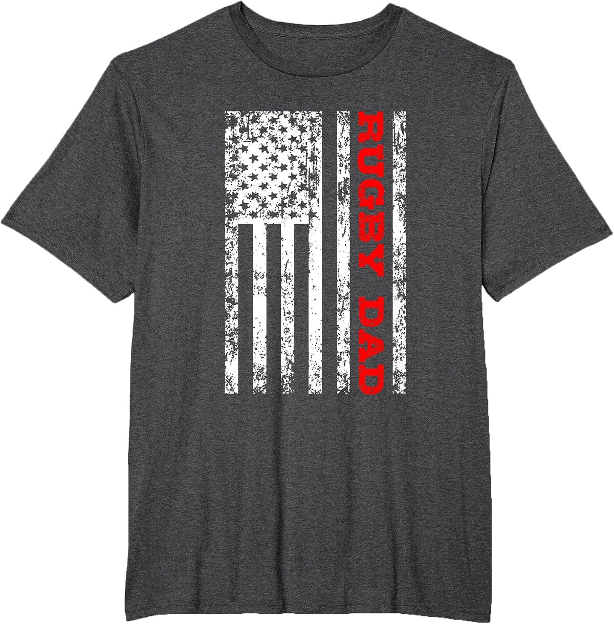 Rugby Dad T-Shirt - Dark Heather Grey