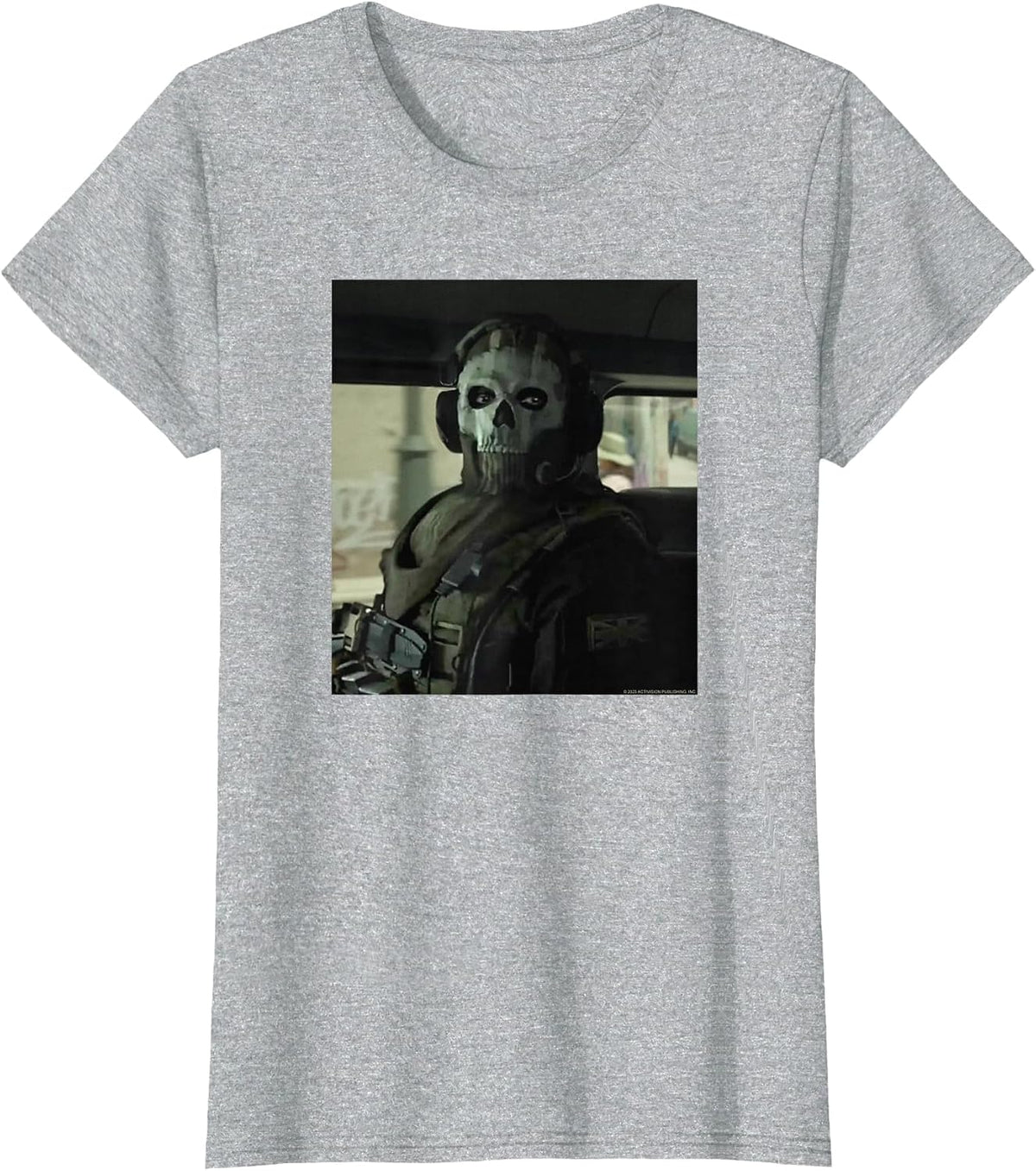 Call of Duty Ghost Photo Meme FPS Video Game T-Shirt - Heather Grey