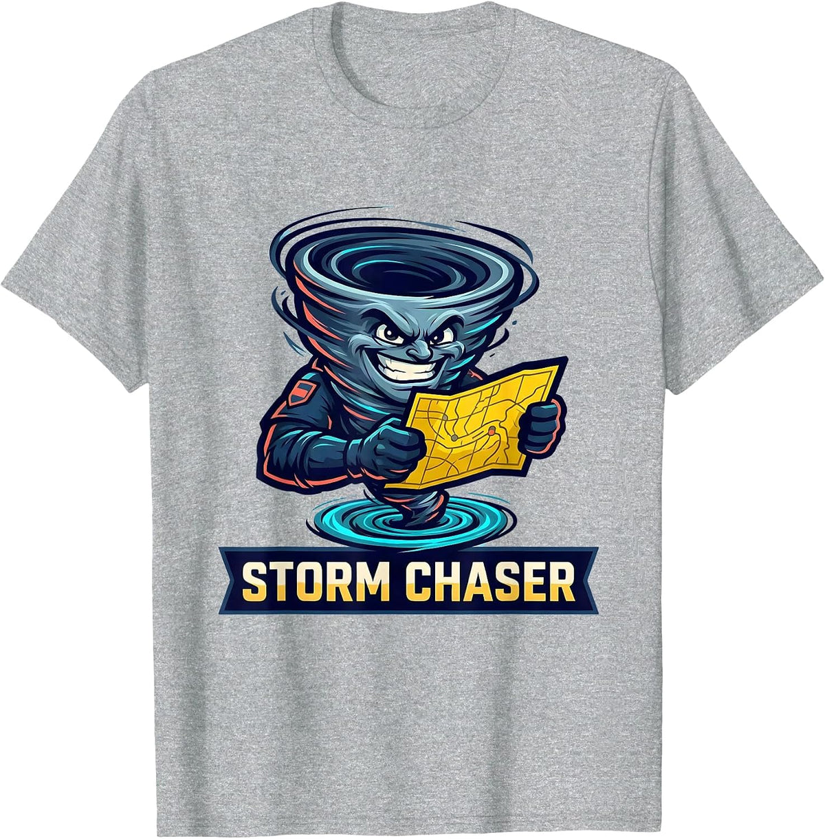 Men's Storm Chaser Meteorologist Tornado Chaser Weather Enthusiast T-Shirt - Heather Grey