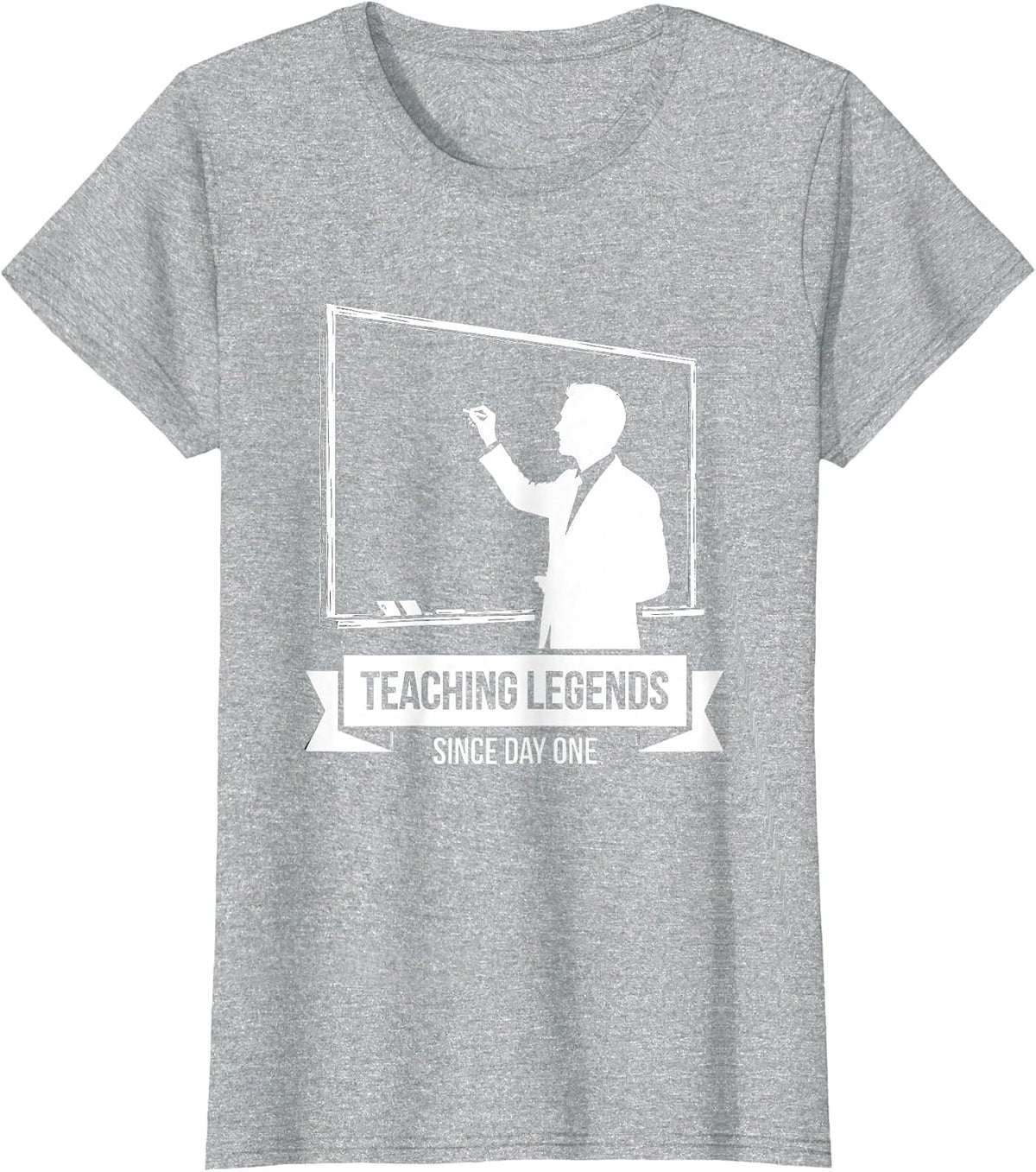 Teaching Legends Since Day One 5th Grade Teacher T-Shirt - Heather Grey