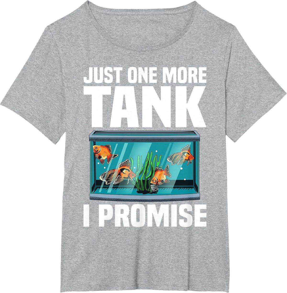 Funny Aquarium Designs for Men Women Fish Tank Fishkeeping T-Shirt - Heather Grey
