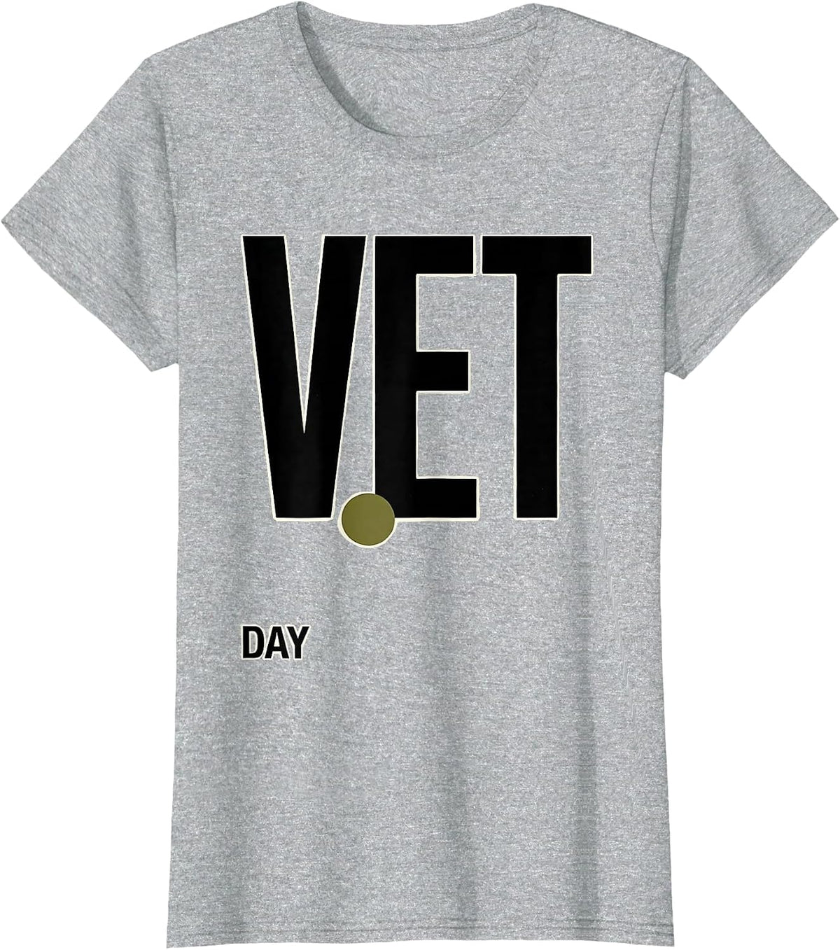 Vet Day Patriotic Military Veteran Appreciation T-Shirt - Heather Grey