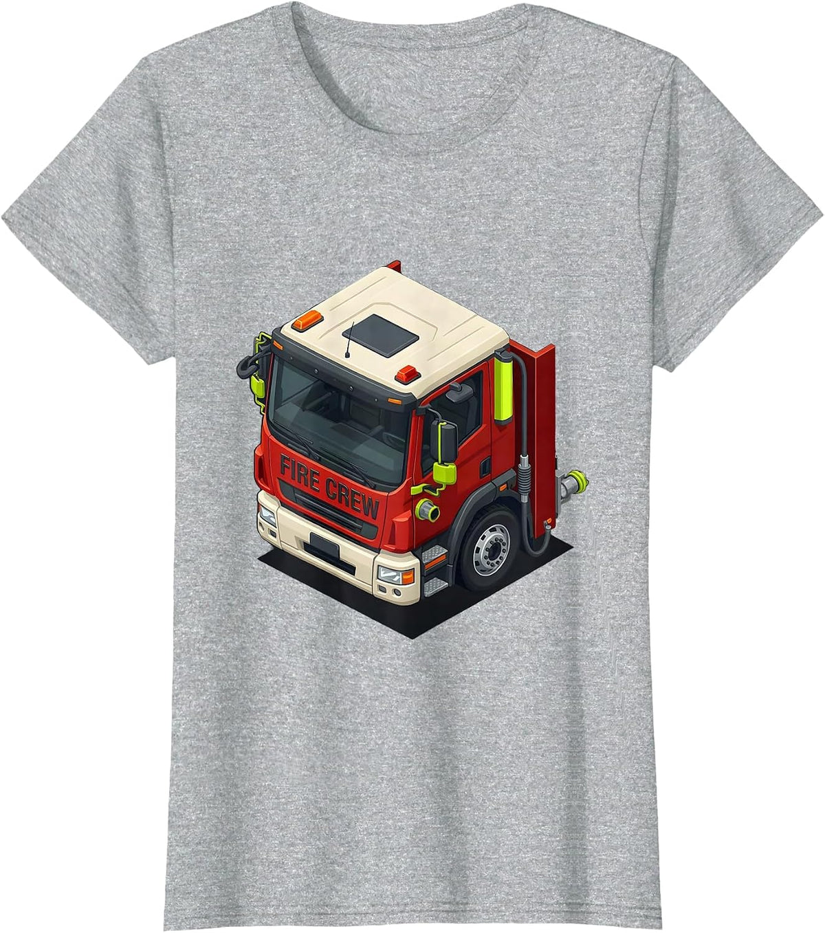 Fire Crew Funny Firefighter Humor Fireman Gift T-Shirt - Heather Grey