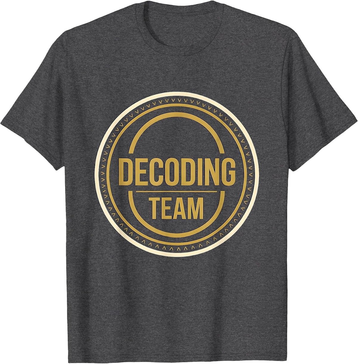 Decoding Team Structured Literacy Phonics Reading Teacher T-Shirt - Dark Heather Grey