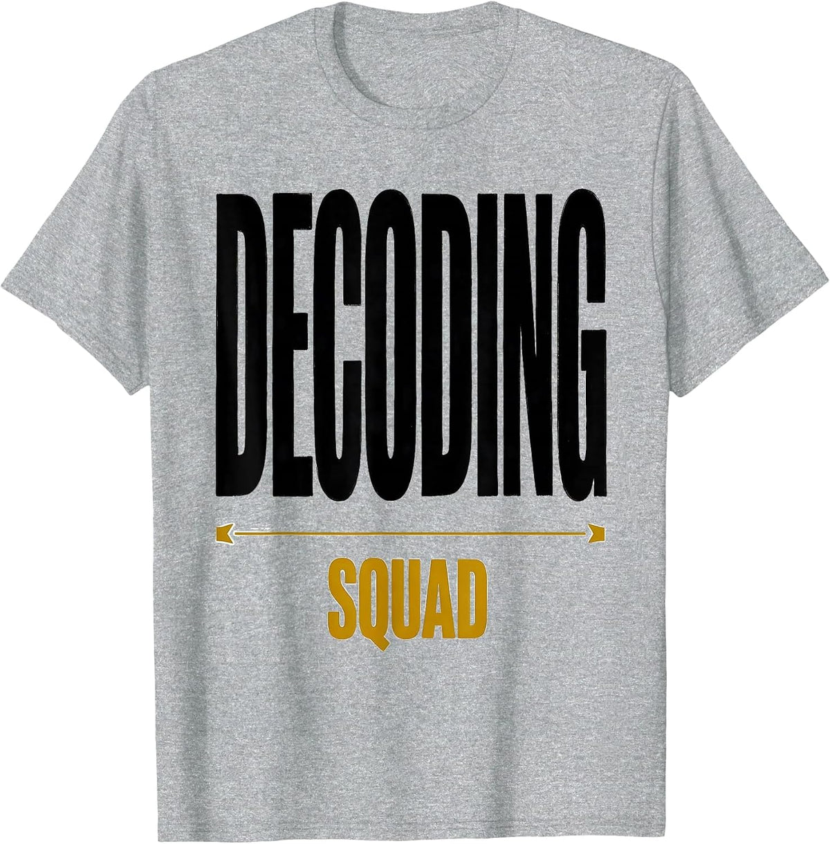 Men's Decoding Squad Structured Literacy Reading Teacher Phonics T-Shirt - Heather Grey