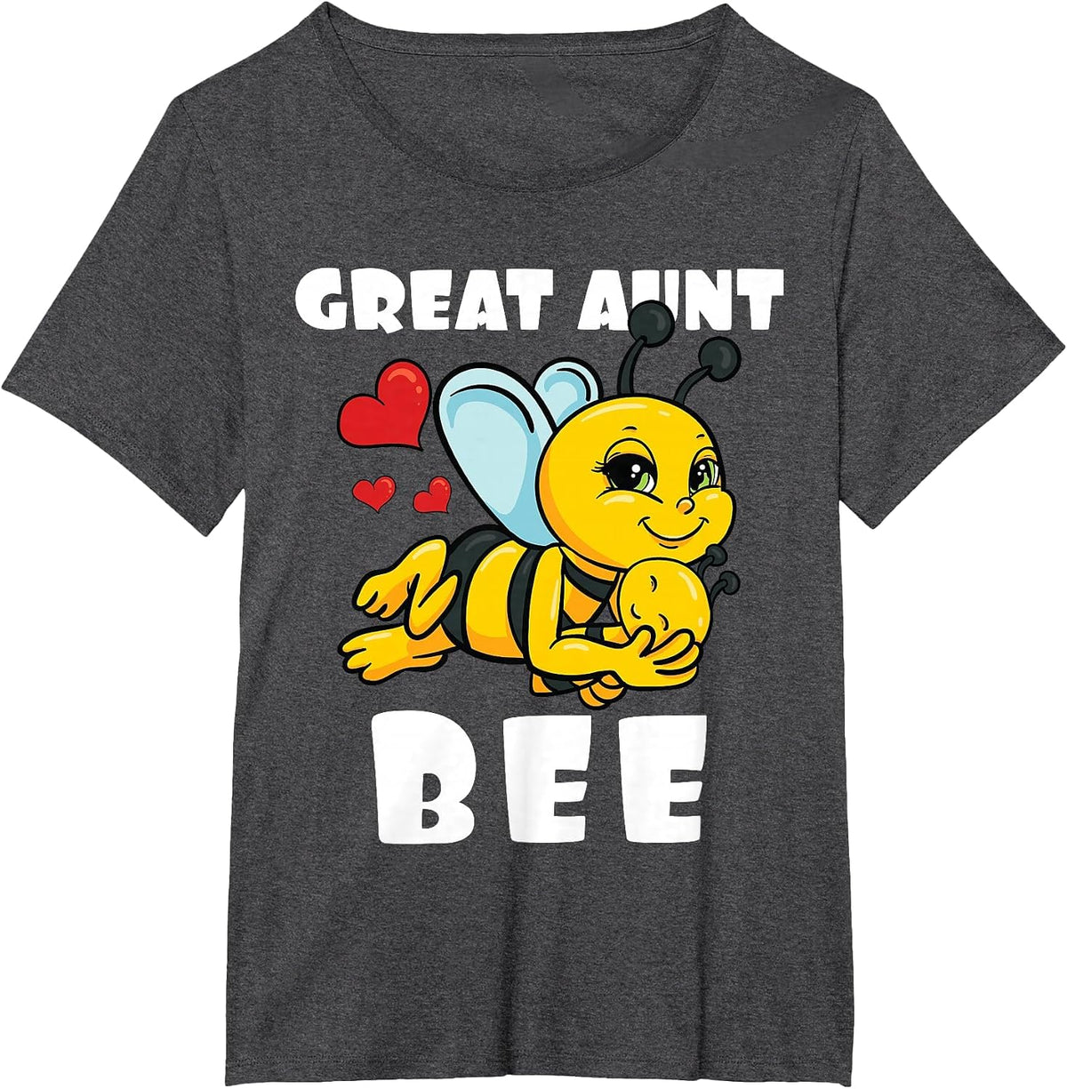 Great Aunt Bee Lover Matching Family Outfit Baby Reveal T-Shirt - Dark Heather Grey