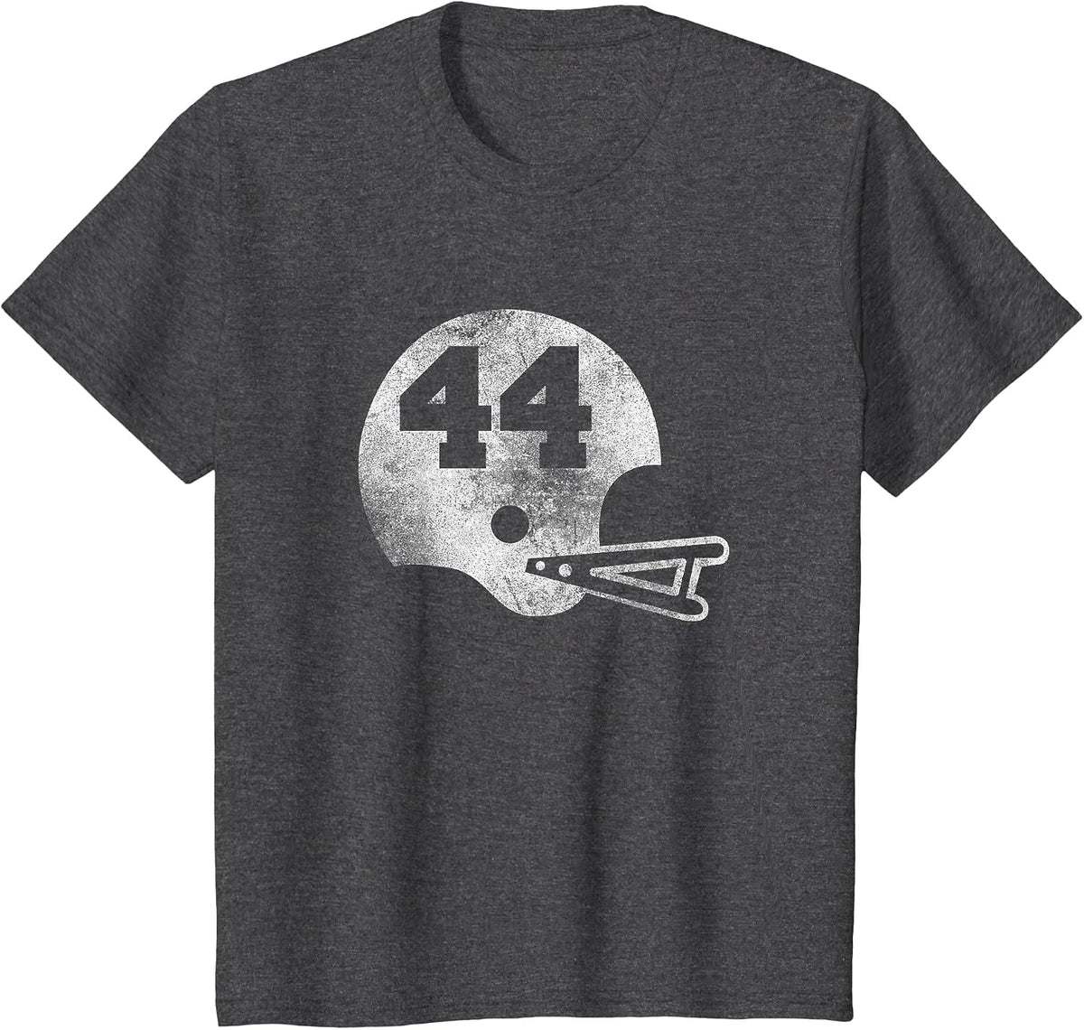 Vintage Football Jersey No. 44 T-Shirt Player No T-Shirt - Dark Heather Grey