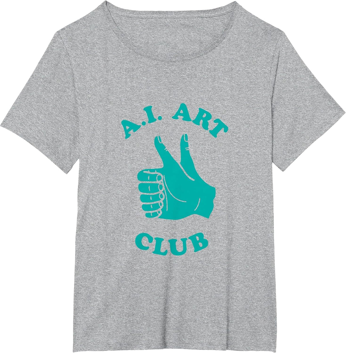 Funny AI Art Club Artificial Intelligence Machine Learning T-Shirt - Heather Grey