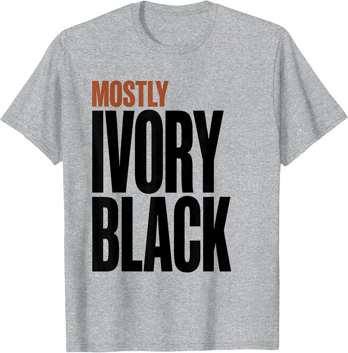Men's Mostly Ivory Black Whimsical Art Music Teacher Halloween T-Shirt - Heather Grey