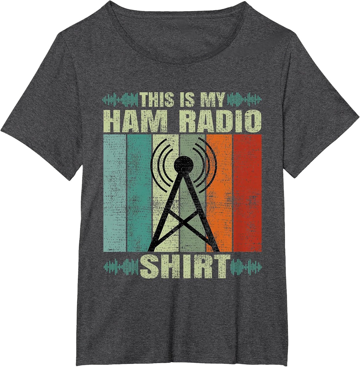 Funny This is My Ham Radio T-Shirt - Dark Heather Grey