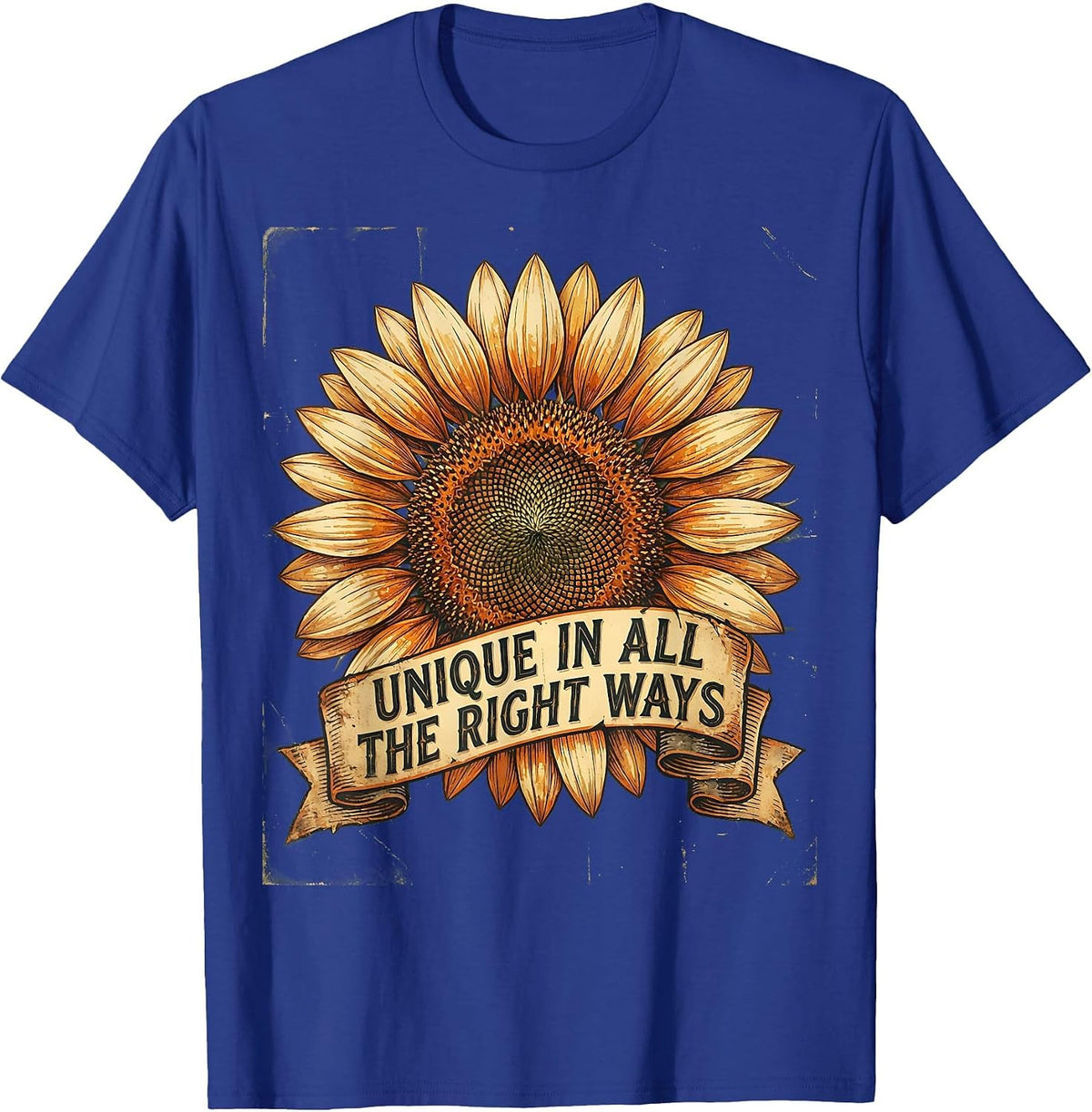 Men's Unique In All The Right Ways Down Syndrome Awareness T-Shirt - Royal Blue