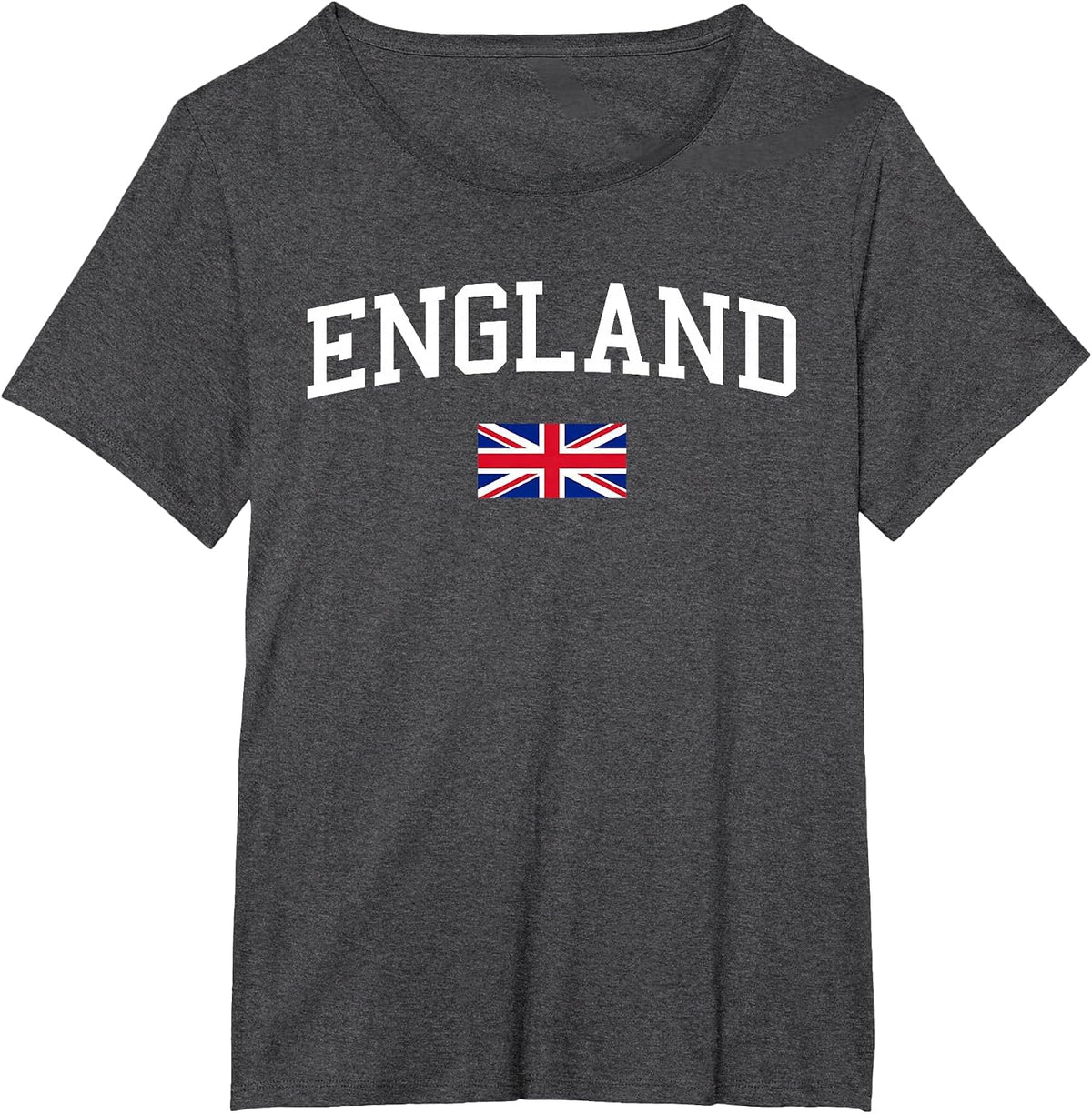 English Flag Men Women Kids England T-Shirt - Dark Heather Grey