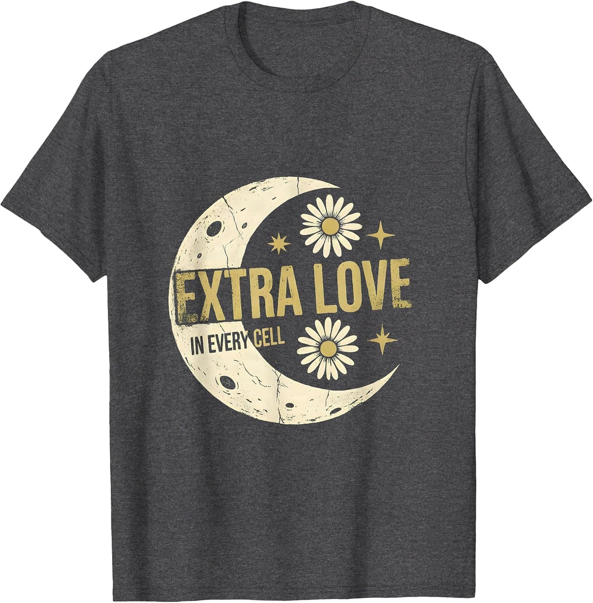 Men's Extra Love In Every Cell Down Syndrome Awareness T-Shirt - Dark Heather Grey
