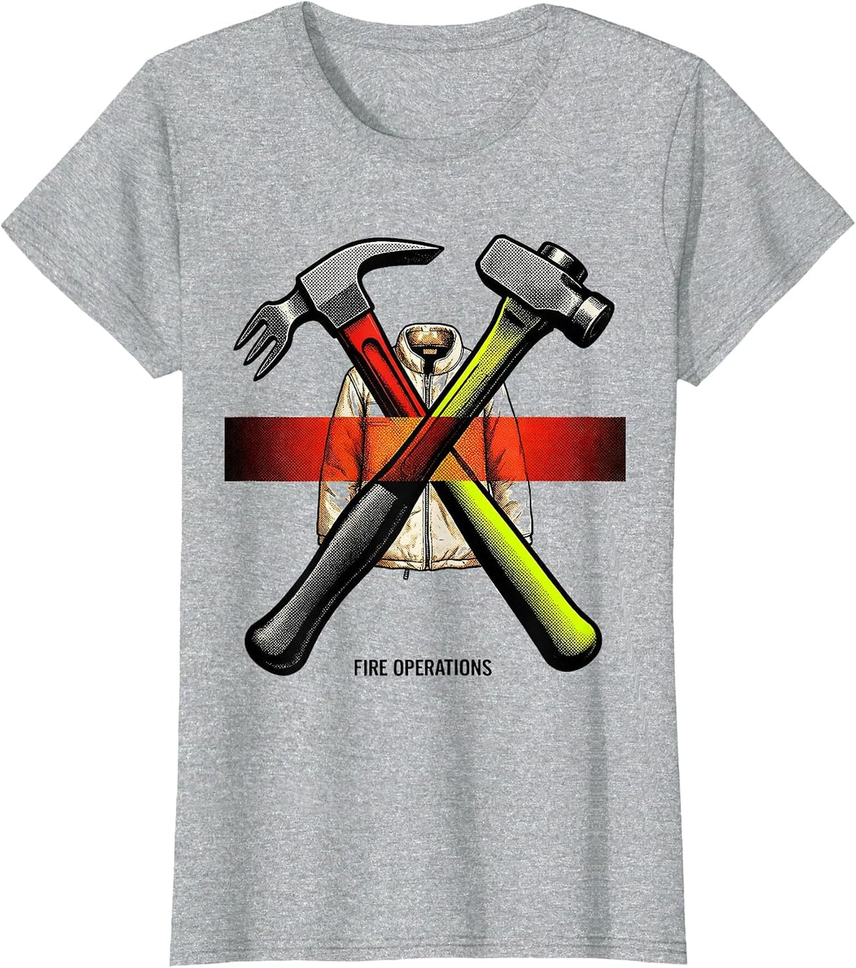 Fire Operations Funny Firefighter Pride Gift Fireman Humor T-Shirt - Heather Grey