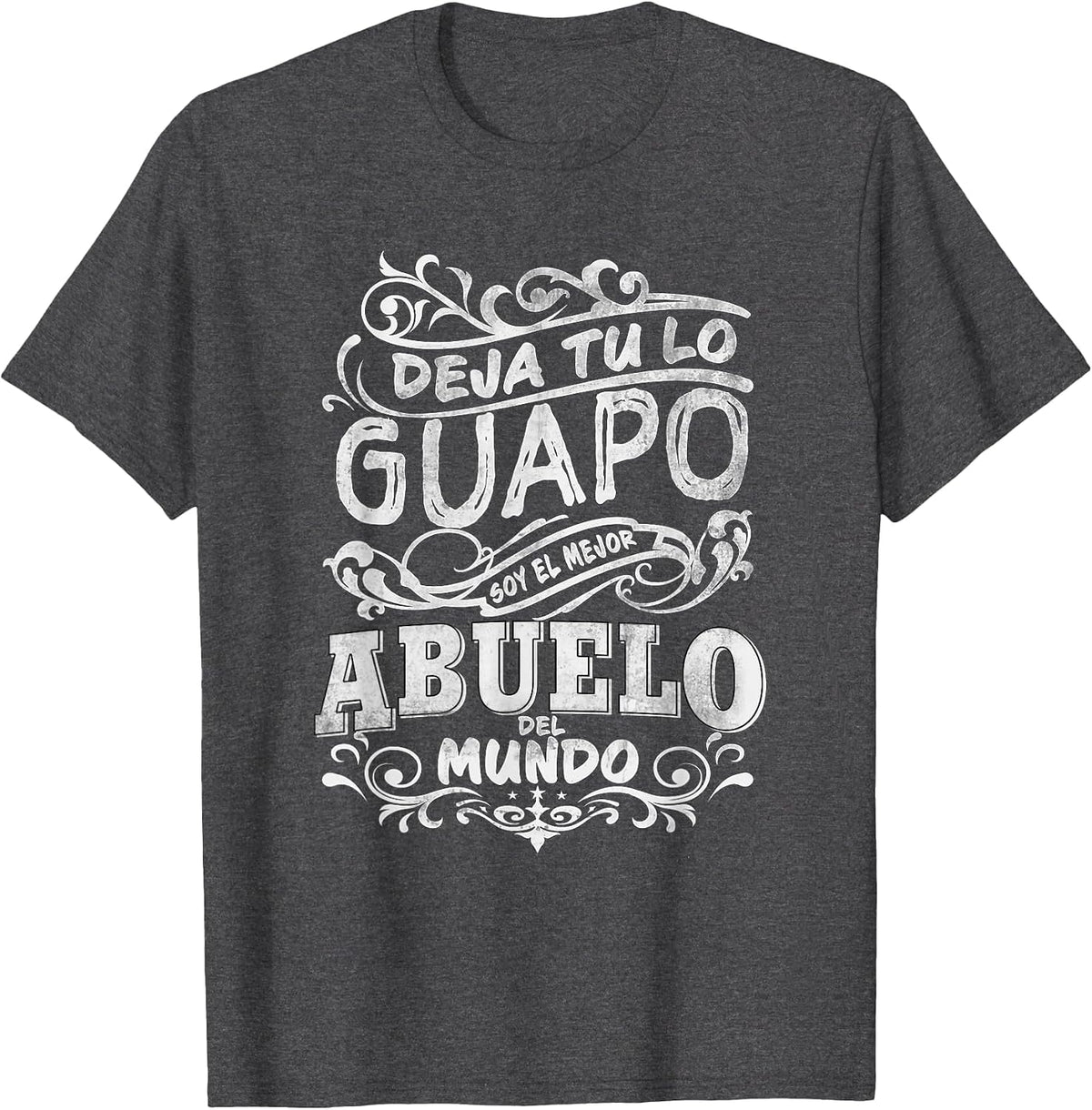 Camisa de Hombre Mejor Abuelo del Mundo para Dia del Padre T-Shirt - Dark Heather Grey