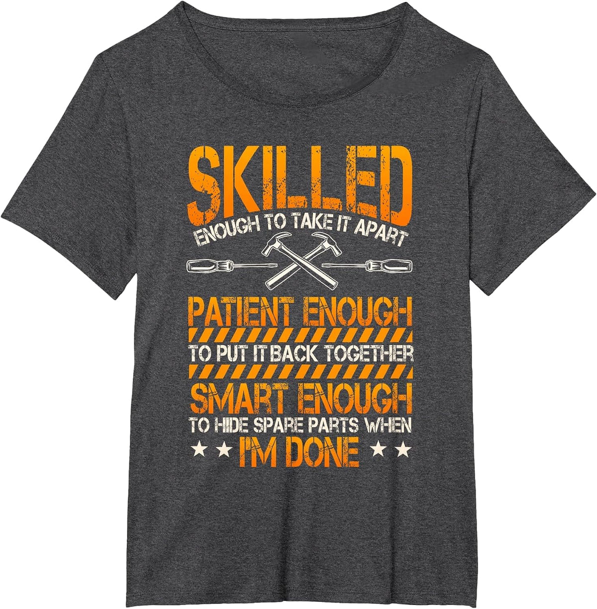 Craftsman Repair Man Craftsman Builder DIY Fixer T-Shirt - Dark Heather Grey