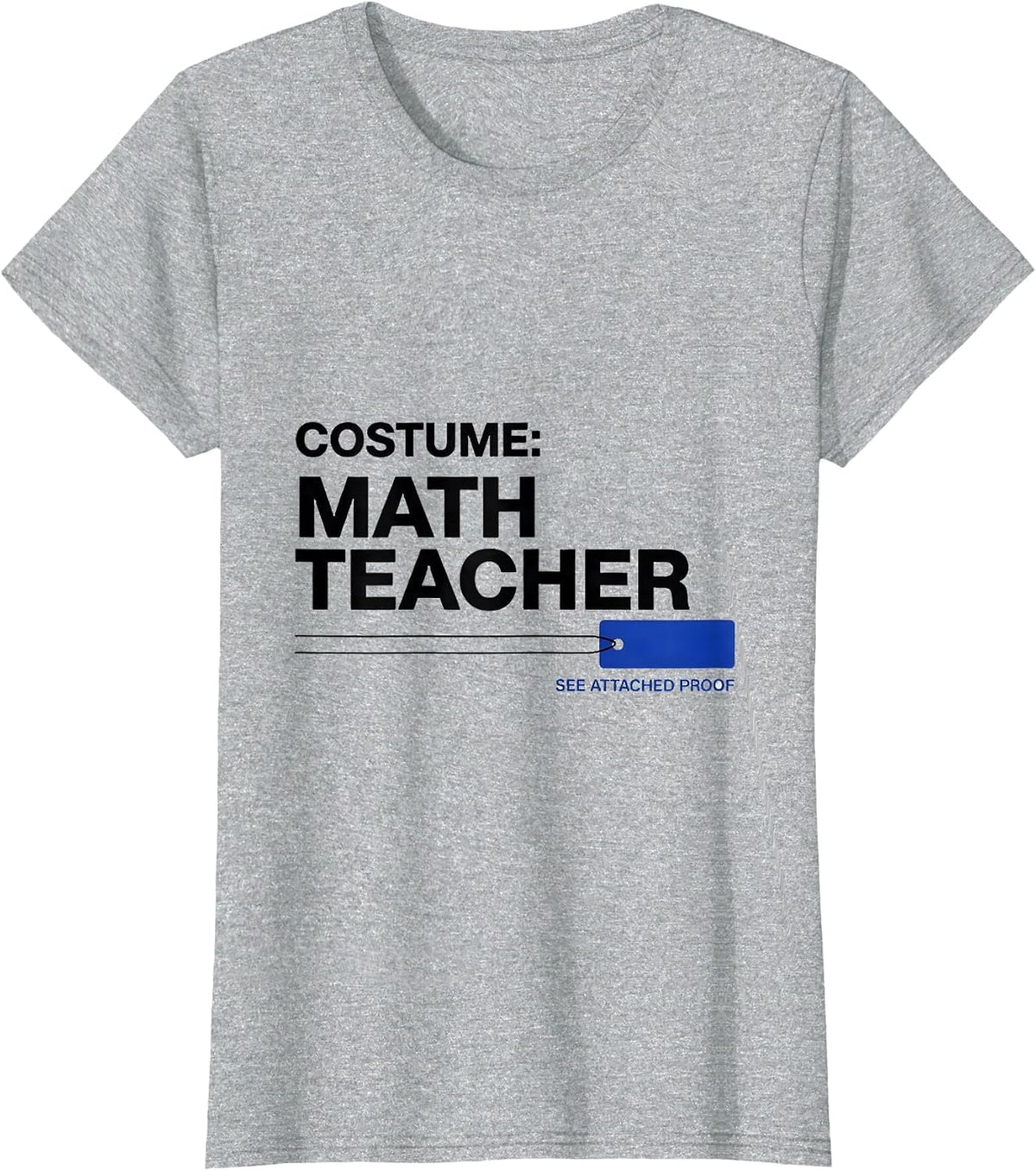 Costume Math Teacher Humor T-Shirt - Heather Grey