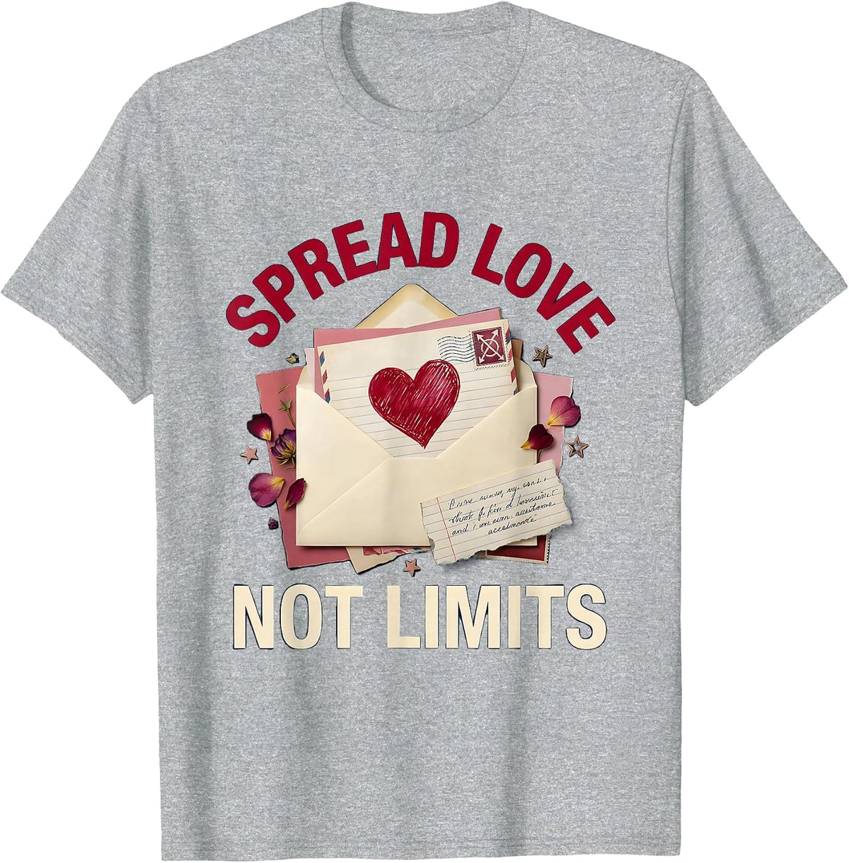 Men's Spread Love Not Limits Down Syndrome Awareness T-Shirt - Heather Grey