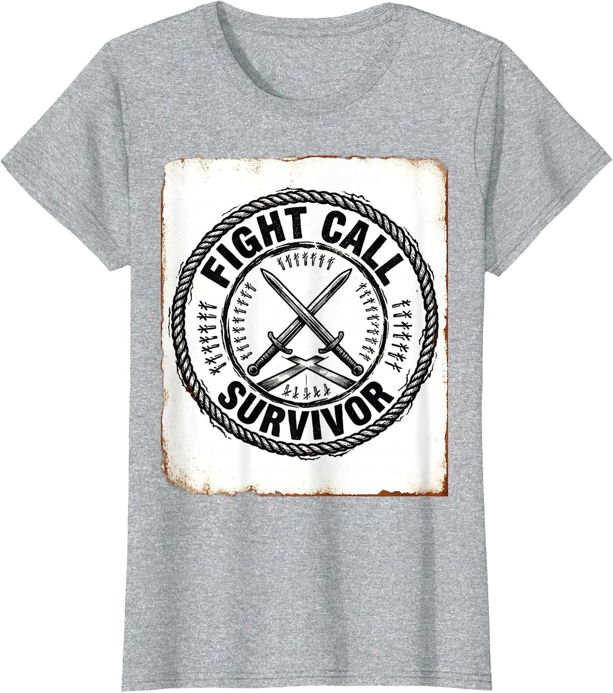 Women's Fight Call Survivor Funny Theatre Kid Musical Drama Actor T-Shirt - Heather Grey