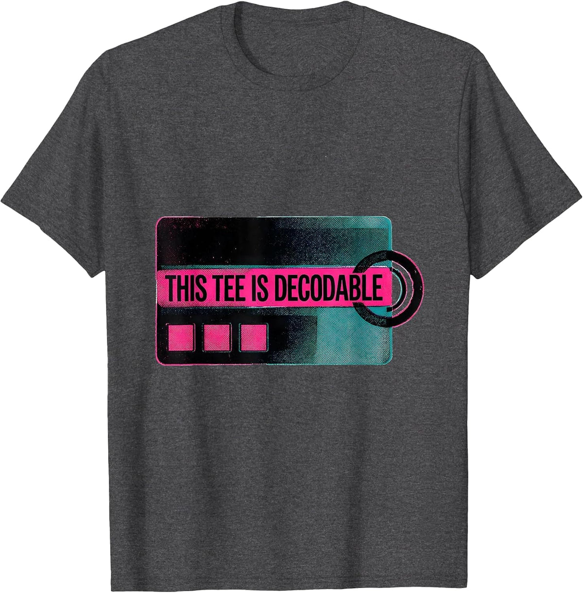 Men's This Tee Is Decodable Structured Literacy Reading Teacher T-Shirt - Dark Heather Grey
