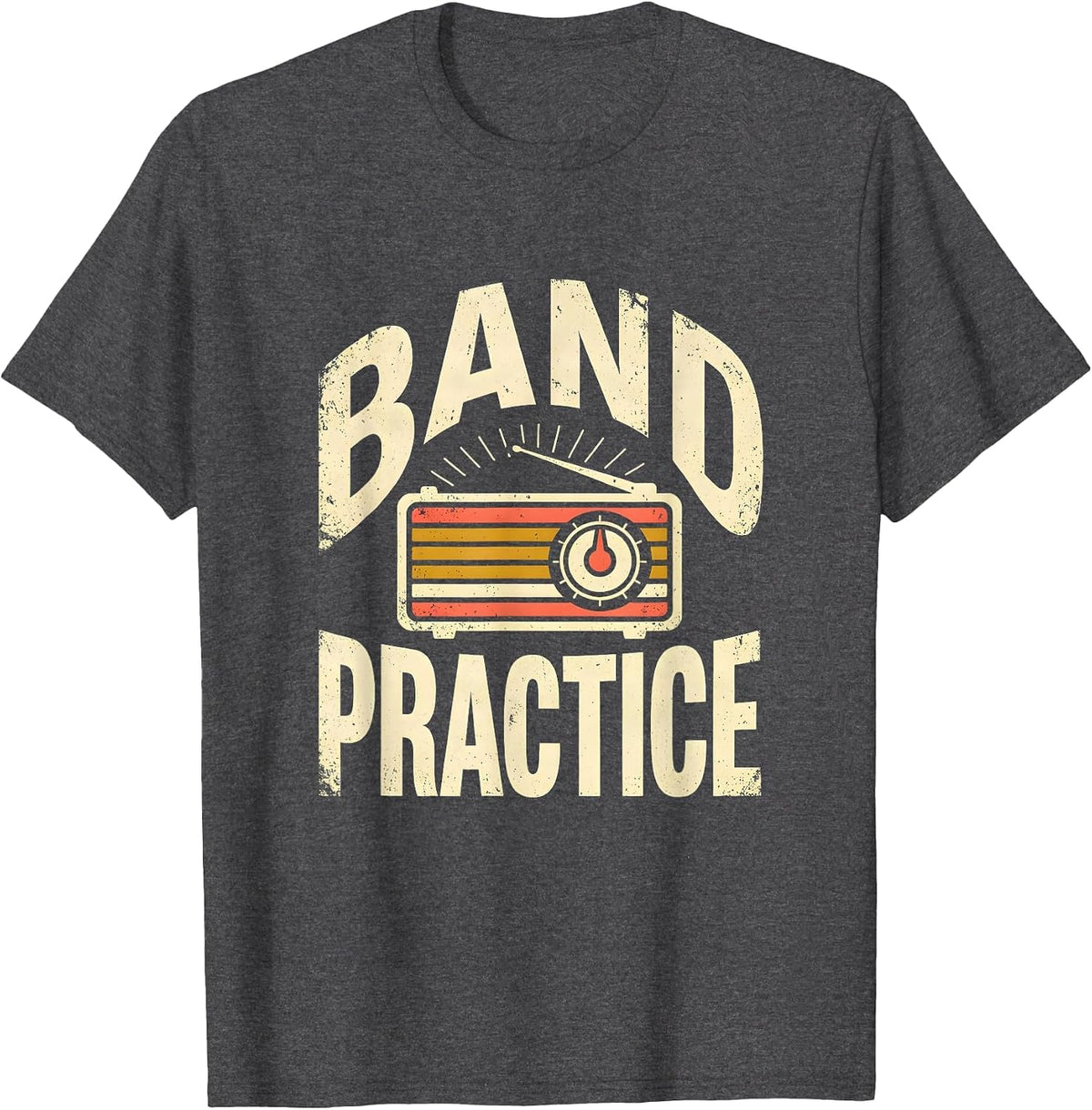 Band Practice Funny Ham Radio Operator Hobbyist Humor T-Shirt - Dark Heather Grey