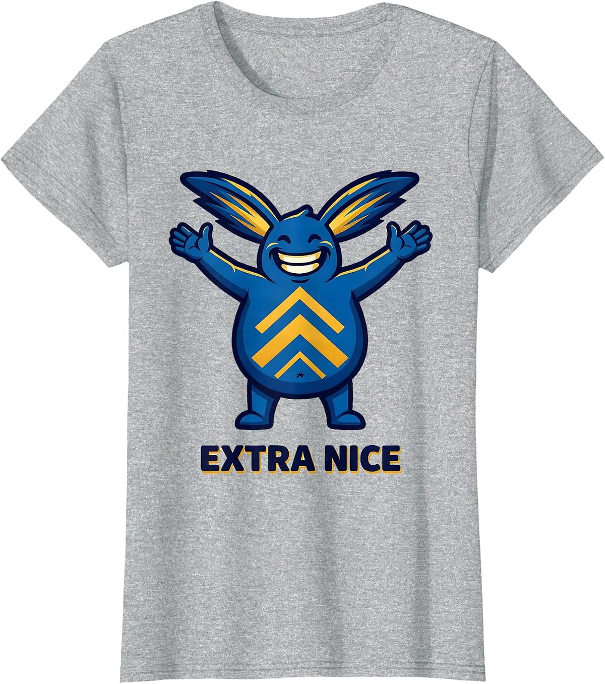 Extra Nice Heartfelt Down Syndrome Awareness Family Support T-Shirt - Heather Grey