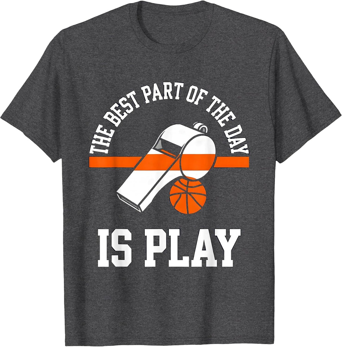 Men's The Best Part Of The Day Is Play Funny PE Teacher Sports T-Shirt - Dark Heather Grey