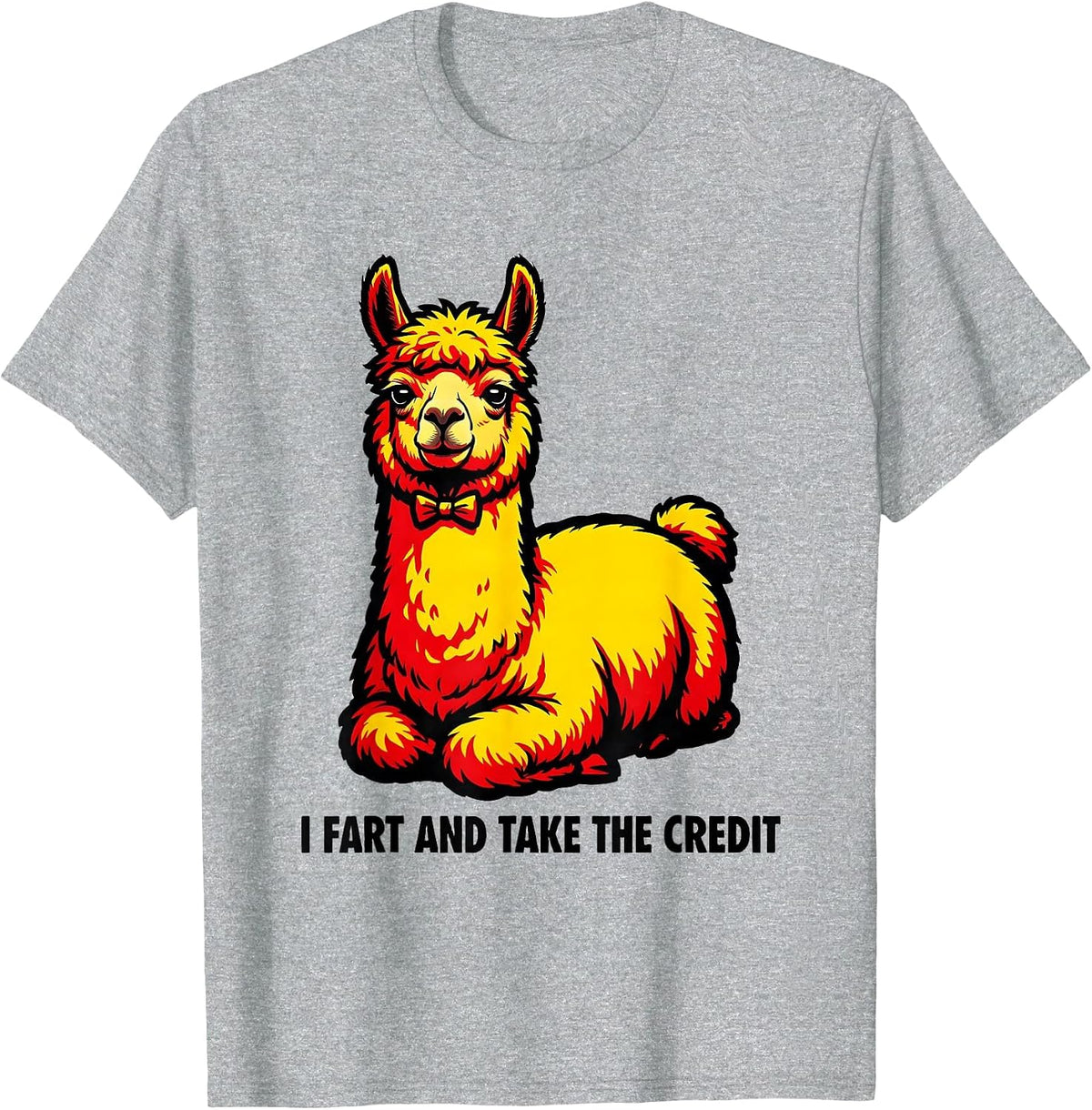 Men's I Fart And Take The Credit Funny Pop Art Sarcastic Humor T-Shirt - Heather Grey