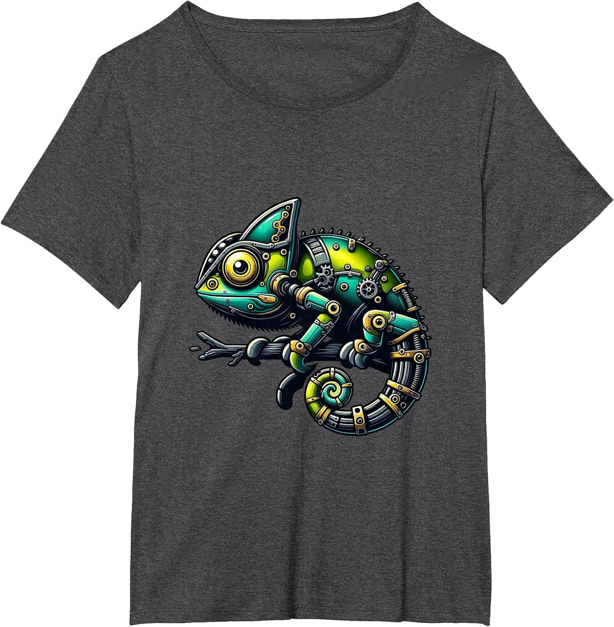 Cameleon Robots Robotics Engineering Technology Programmer T-Shirt - Dark Heather Grey