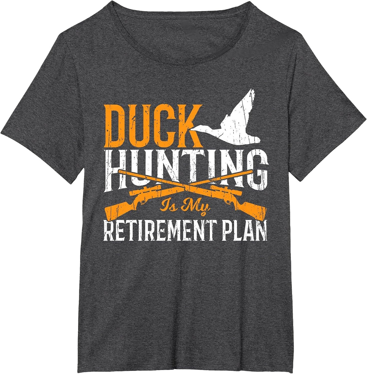 Duck Hunting Retirement Men Retirement Duck Hunter T-Shirt - Dark Heather Grey