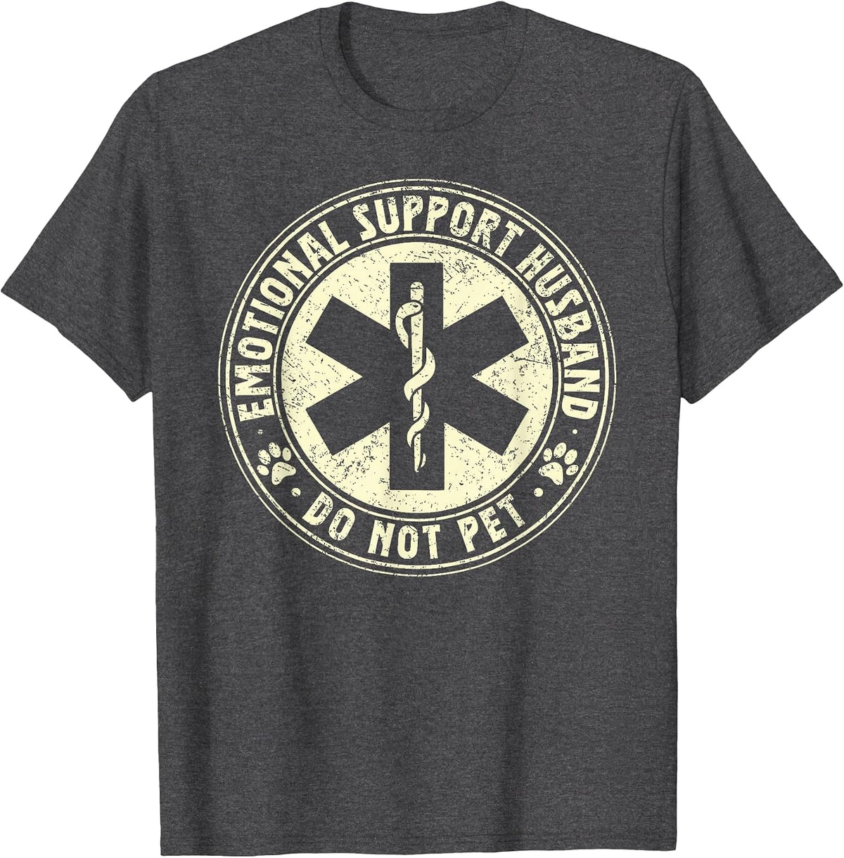 Funny Fathers Day Mens T-Shirt - Dark Heather Grey