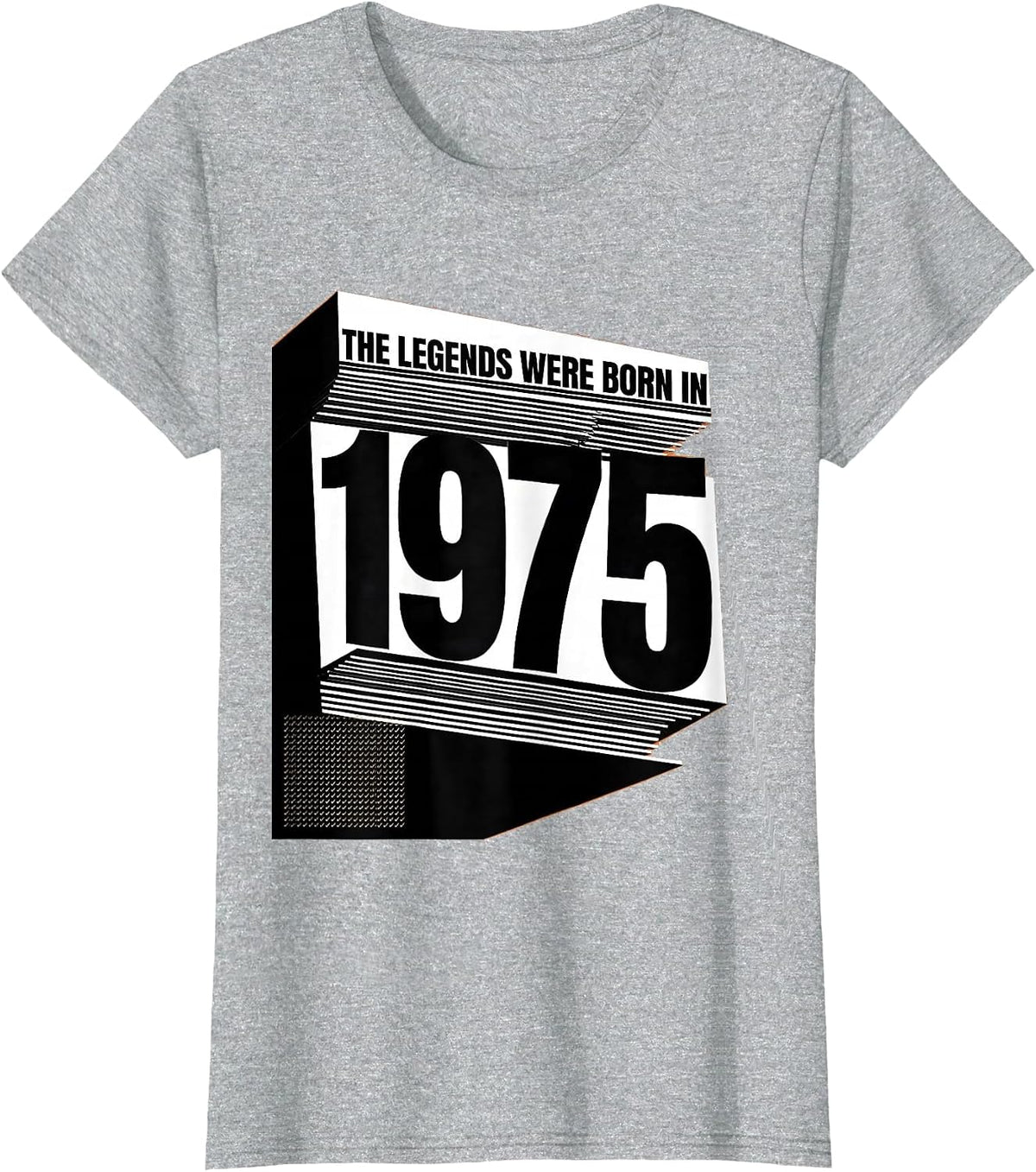 The Legends Were Born In 1975 Vintage Birthday Dad Gift T-Shirt - Heather Grey