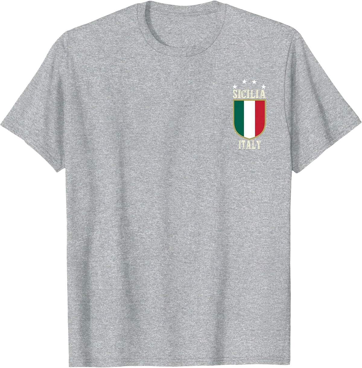 Sicilia Italy Italia Souvenir Italian Sicily T-Shirt - Heather Grey