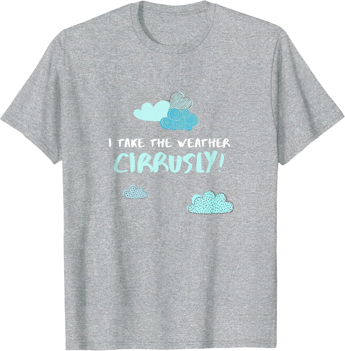 I Take Weather Cirrusly Meteorologist Weather Saying T-Shirt - Heather Grey