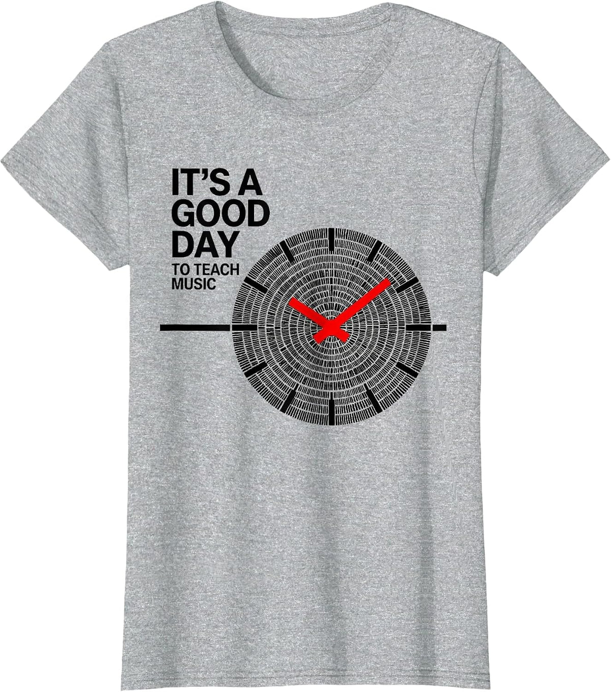It's A Good Day To Teach Music Retro Teacher School Year T-Shirt - Heather Grey