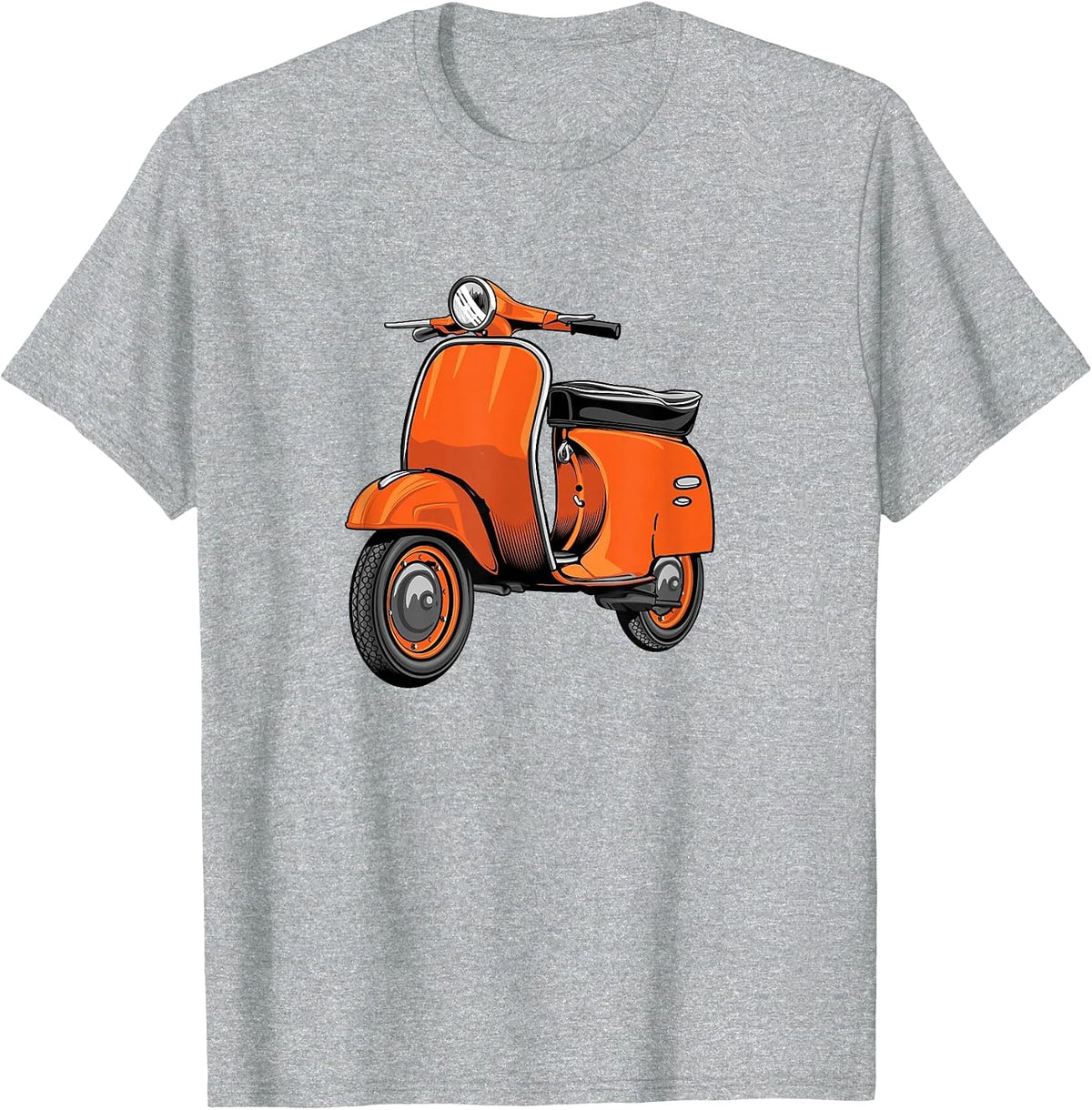 Scooter Bike Motorbike Scoot - Moped Scooter T-Shirt - Heather Grey