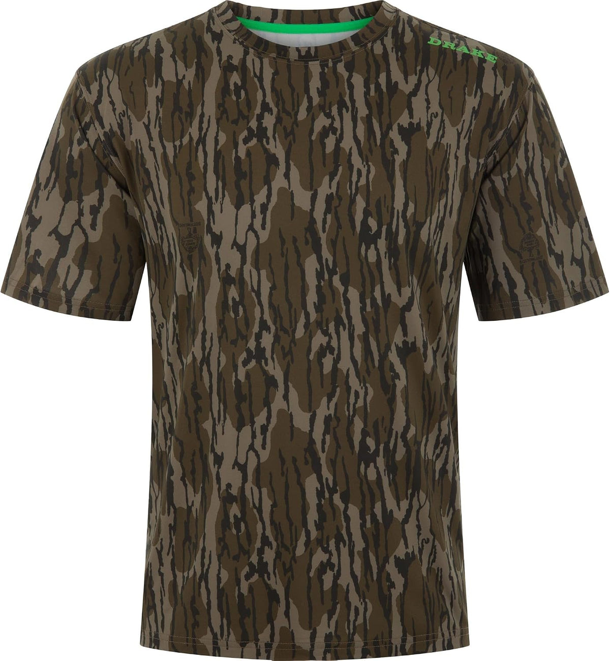 Drake Waterfowl Men's Lake Shore Performance Short Sleeve Crew T-Shirt - Original Bottomland