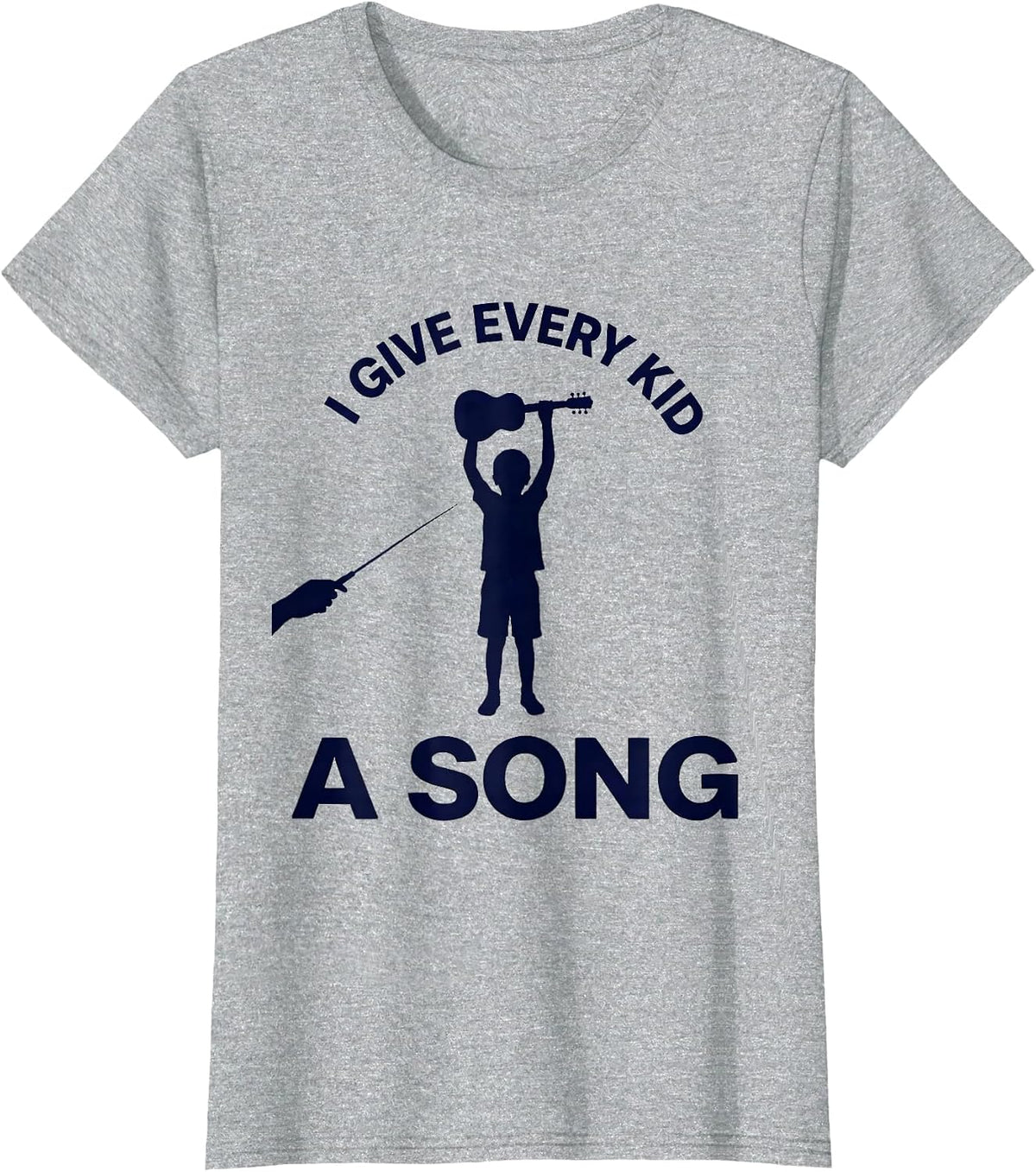 I Give Every Kid A Song Music Teacher Back To School Teacher T-Shirt - Heather Grey