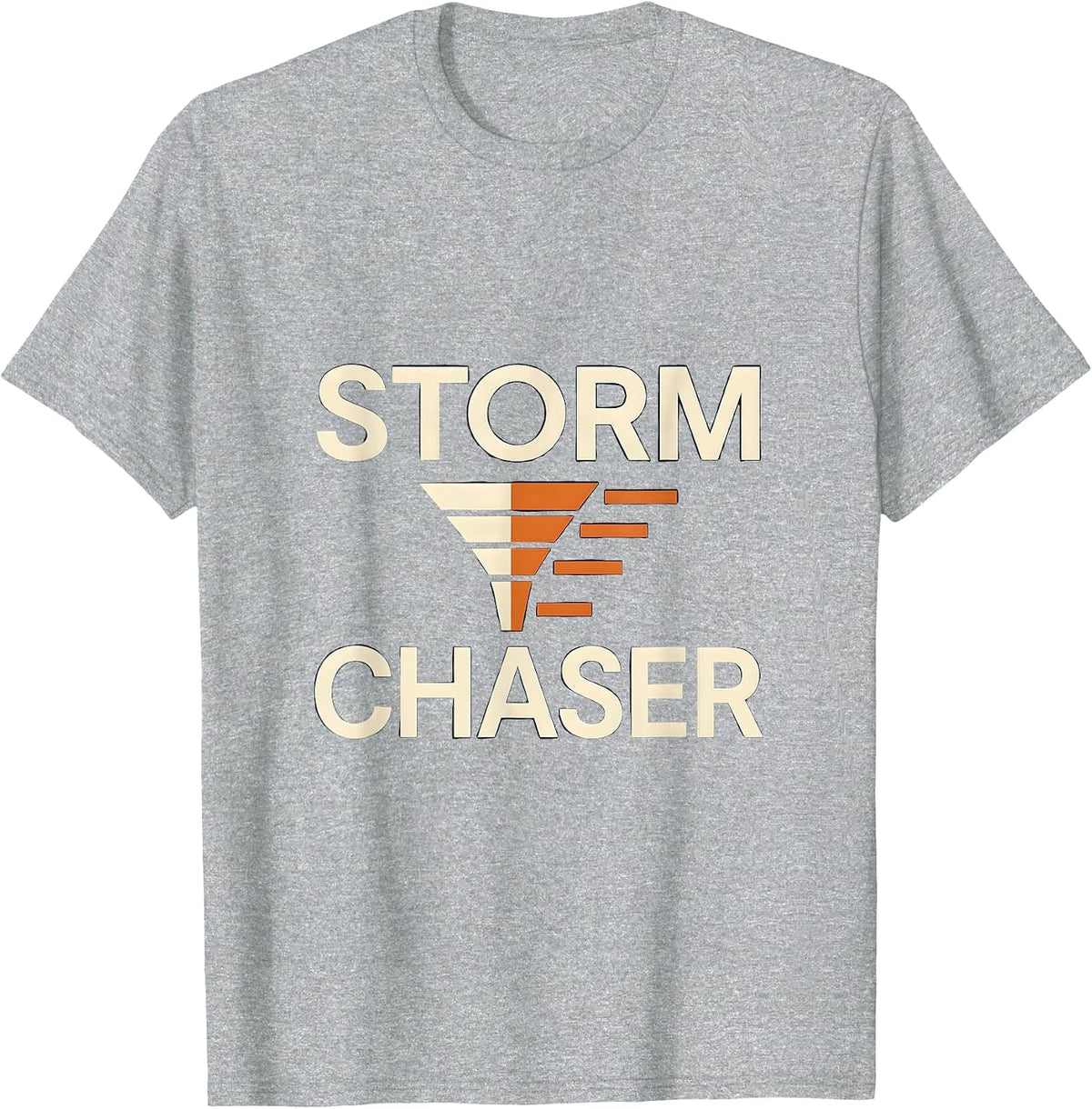 Men's Storm Chaser Minimalist Tornado Meteorology Enthusiast T-Shirt - Heather Grey