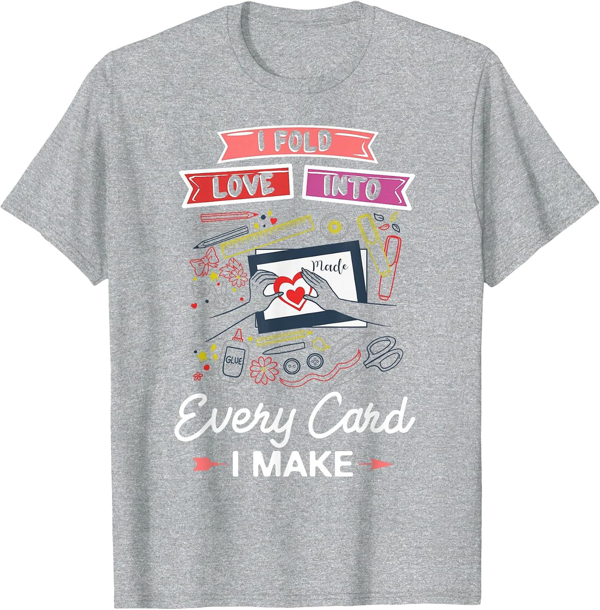 Scrapbooking Scrapbook Beginner Crafting Cardmaking T-Shirt - Heather Grey